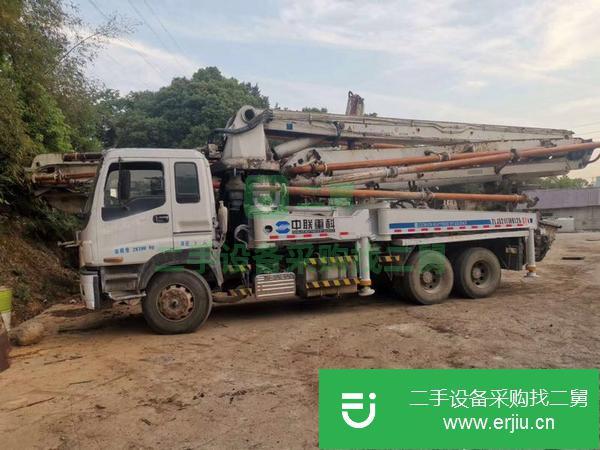 湖南出售二手中聯泵車，五十鈴37米底盤