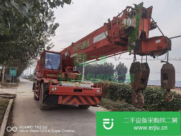 河南出售二手25噸加藤越野吊車