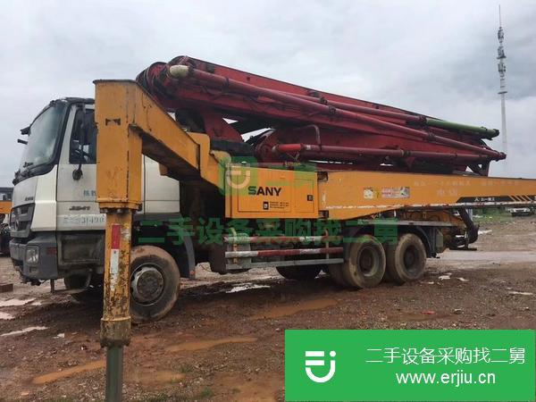 山東出售二手三一泵車，奔馳46米底盤