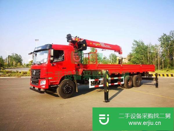 四川出售二手東風T5，12噸隨車吊