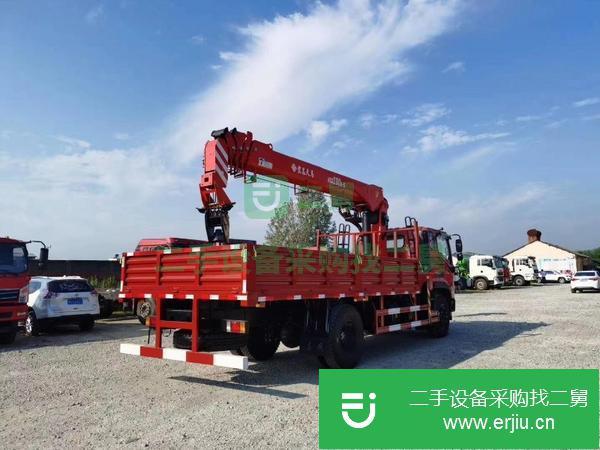 浙江出售二手福田單橋8噸隨車吊