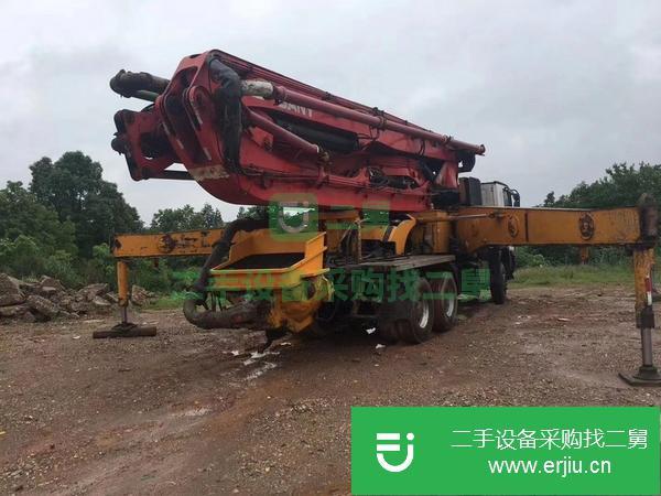 山東出售二手三一泵車，奔馳46米底盤