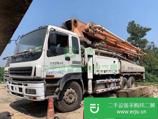 云南出售二手中聯泵車 五十鈴47米底盤