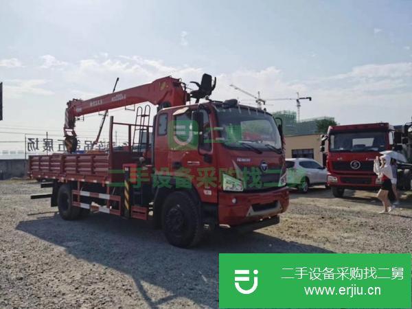 浙江出售二手福田單橋8噸隨車吊
