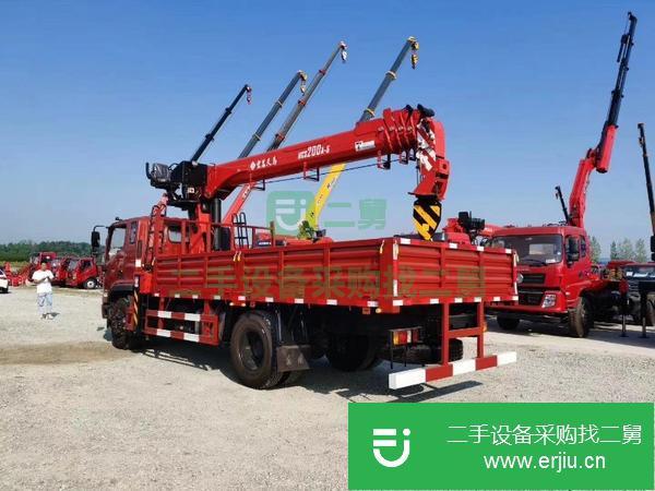 浙江出售二手福田單橋8噸隨車吊