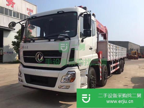 湖北出售二手天龍前四后八12噸隨車吊