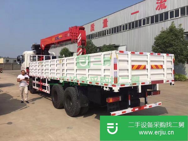 湖北出售二手天龍前四后八12噸隨車吊