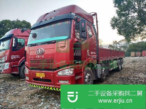 江西出售二手一汽解放J6P前四后八平板車
