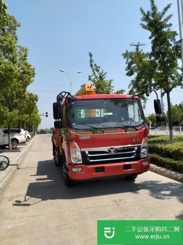 陜西出售二手重汽豪曼五噸藍牌隨車吊