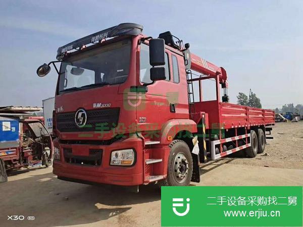 河南出售二手陜汽德龍前四后八隨車吊