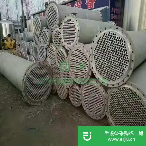湖北出售二手10平方不銹鋼列管式冷凝器