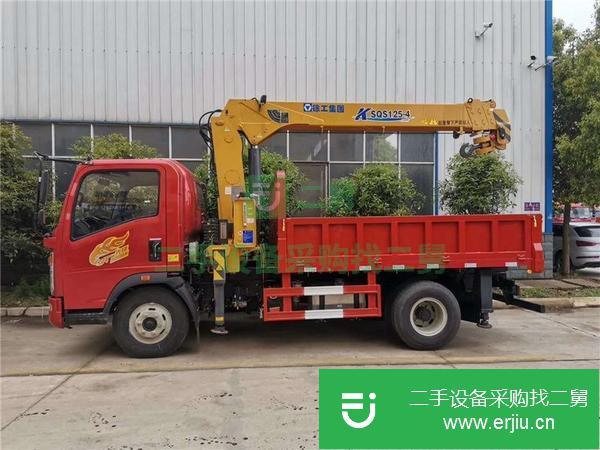 湖南出售二手藍牌5噸隨車吊