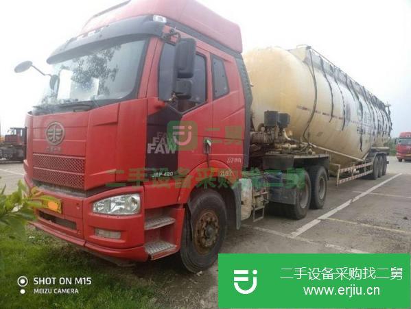 廣東出售二手一汽解放水泥罐車(chē)