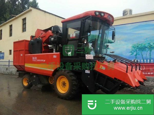 河南出售二手英虎三行玉米收割機