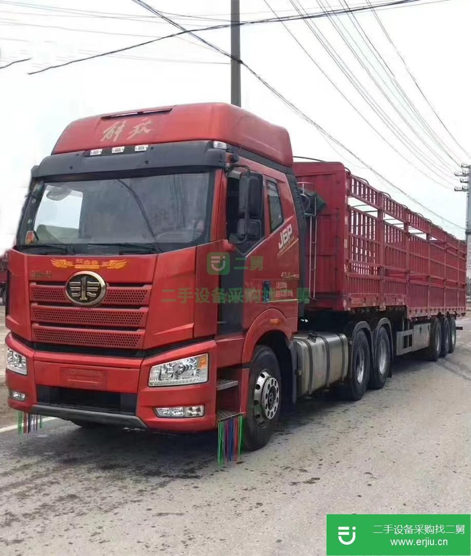 江西出售二手解放J6P半掛車