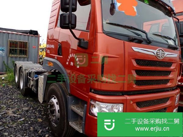 山東出售二手解放牽引車  400馬力 國五排放