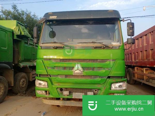 山東出售二手歐曼自卸車前四后八國五7.8米380馬力