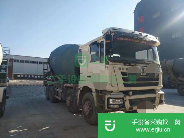 河南出售二手德龍f3000前四后八18方混凝土攪拌車