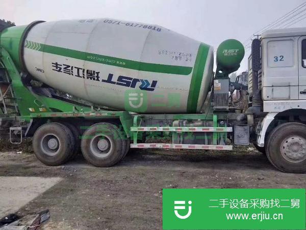 遼寧出售二手德龍后八輪攪拌車國5