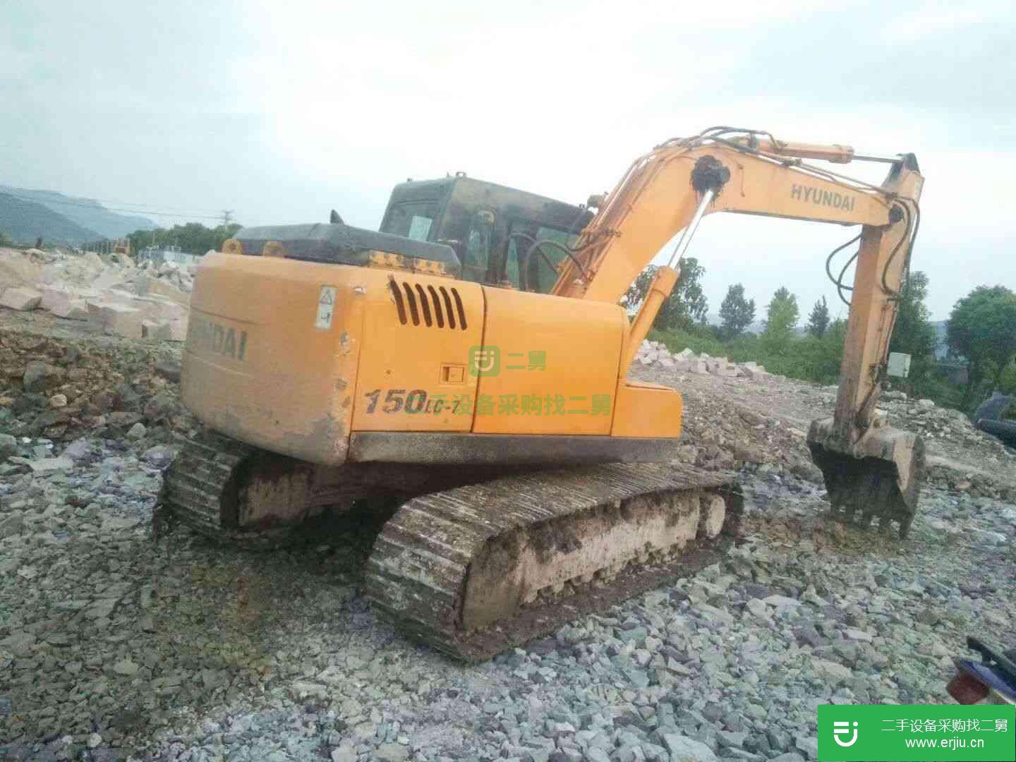 浙江出售二手現代R150LC-7挖掘機
