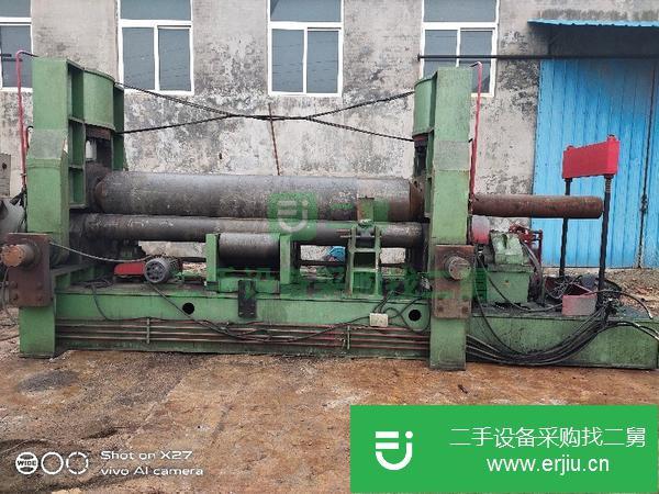 廣東出售二手實心國標W11S-40*3200液壓全自動卷板機