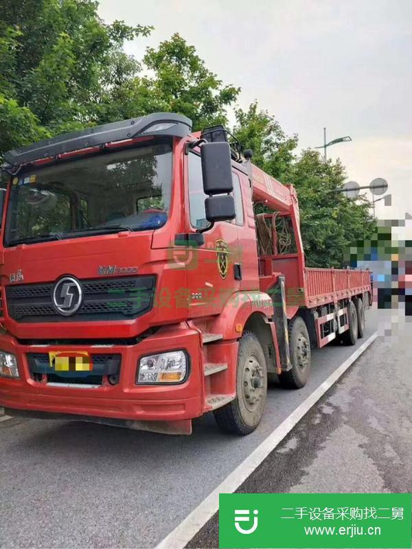 湖南出售二手陜汽德龍12噸隨車吊