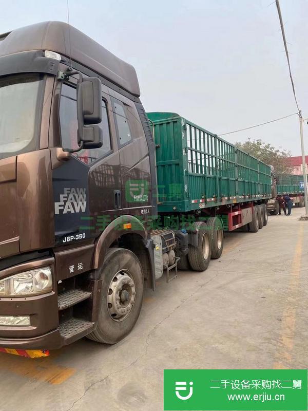 陜西出售二手解放J6p350馬力半掛車