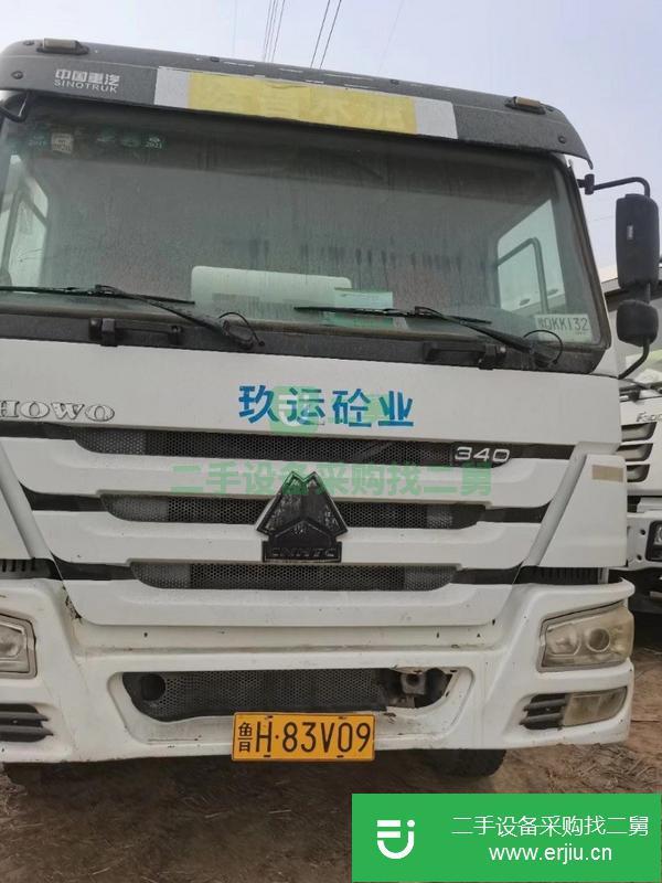 黑龍江出售二手豪沃大12方水泥攪拌車