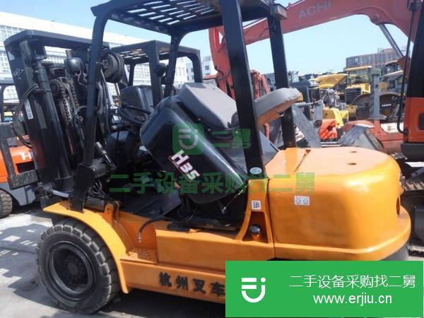 上海出售二手杭州3噸內燃式高門架叉車