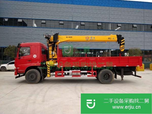 湖北出售二手東風F5型8噸4節臂隨車吊車