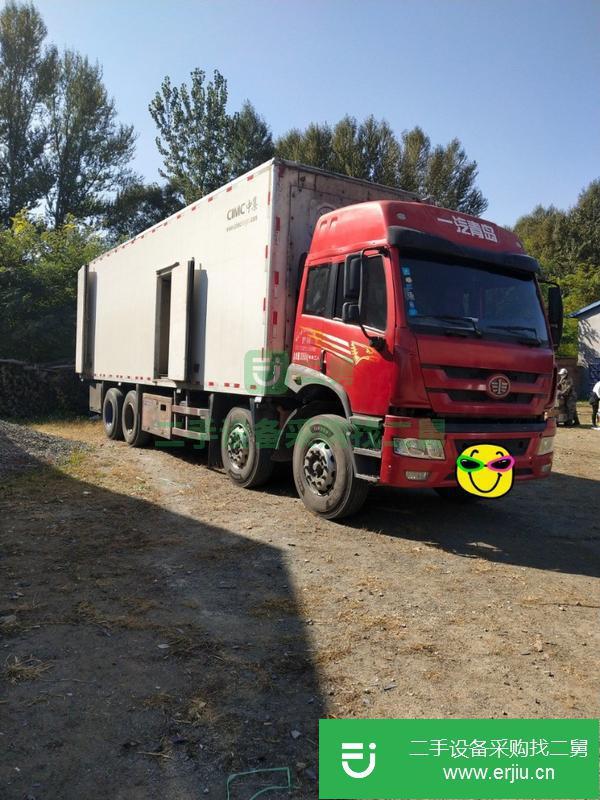 安微出售二手江淮前四后八中集肉勾冷藏車