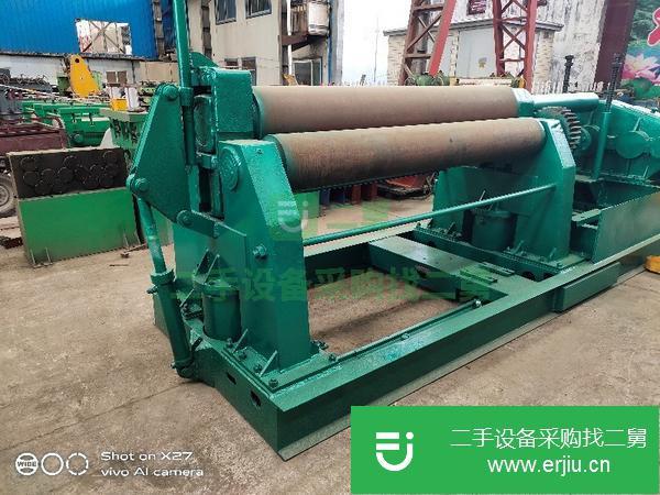 江西出售二手實心W11-25*2200液壓下拉全自動卷板機