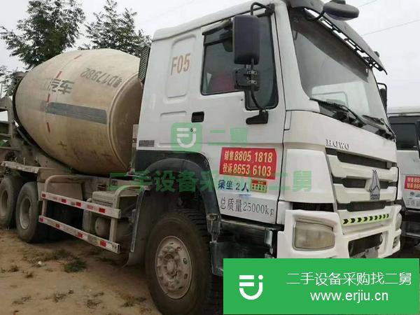 山西出售二手豪沃國四12方攪拌車