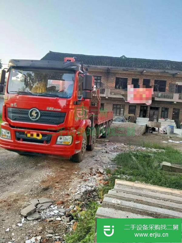 湖南出售二手陜汽德龍12噸隨車吊