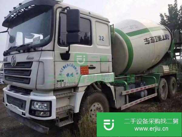 遼寧出售二手德龍后八輪攪拌車國5