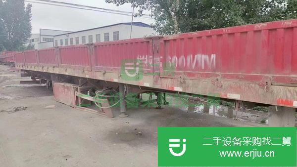 浙江出售二手13米標箱側翻半掛車