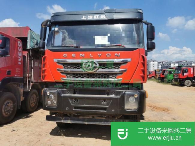 江西出售二手上汽紅巖前四后八自卸車
