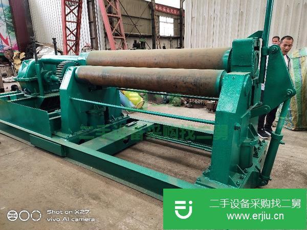 江西出售二手實心W11-25*2200液壓下拉全自動卷板機