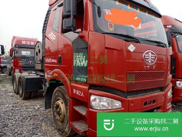 山東出售二手解放牽引車 375馬力 國五排放