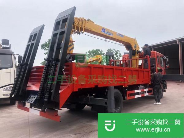 河南出售二手徐工八噸帶平板爬梯隨車吊