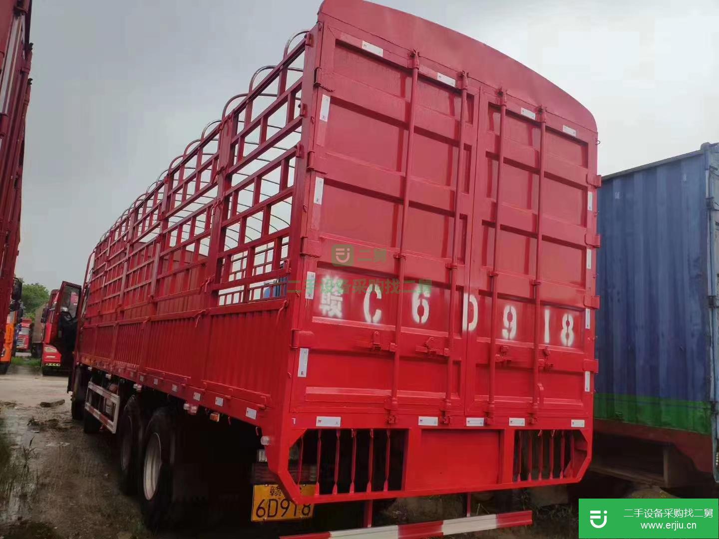 江西出售二手解放J6P倉柵載貨車