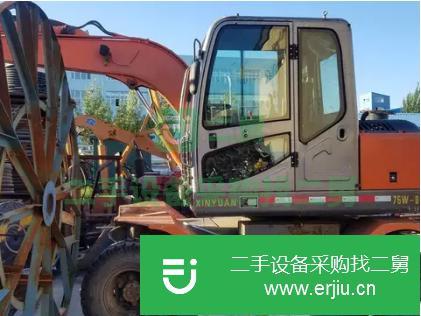 黑龍江出售二手新源XY75W-8挖掘機(jī)