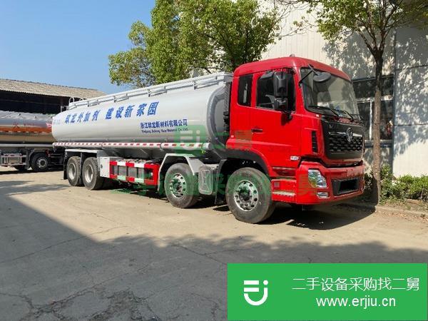 浙江出售二手東風天龍前四后八20噸油罐車