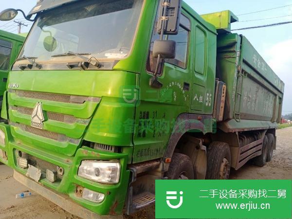 山東出售二手歐曼自卸車前四后八國五7.8米380馬力