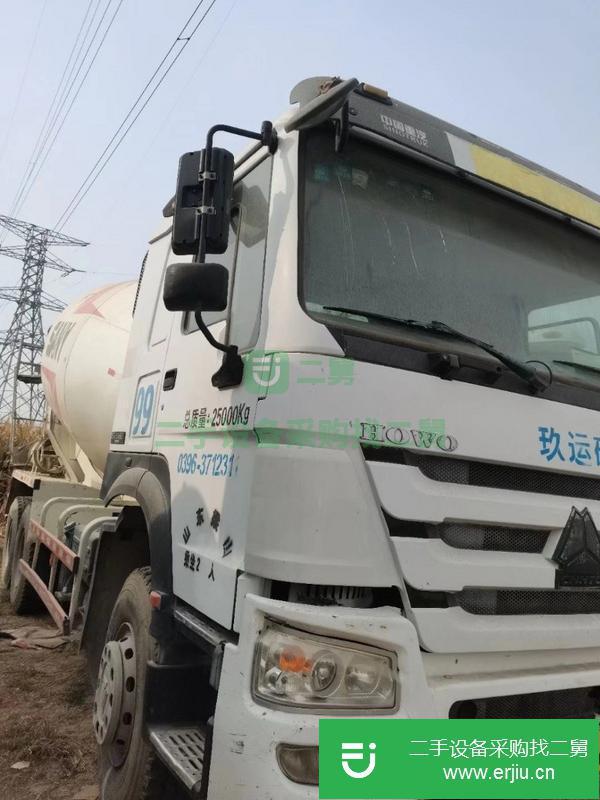 黑龍江出售二手豪沃大12方水泥攪拌車