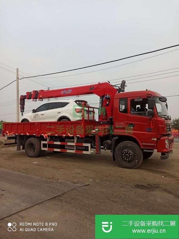 湖北出售二手東風(fēng)單橋8噸4節(jié)臂隨車吊
