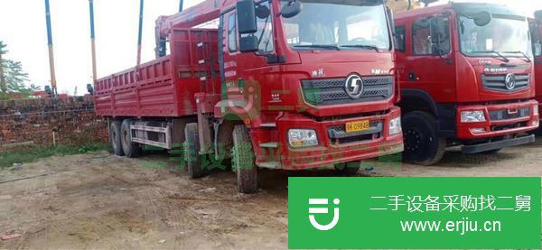 湖北出售二手陜汽軒德前四后八8噸隨車吊