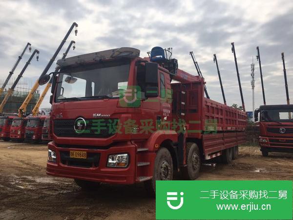 湖北出售二手陜汽德龍前四后八隨車吊