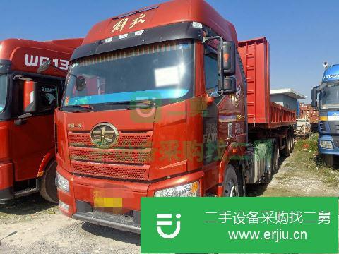 江西出售二手一汽解放J6P牽引后翻自卸車