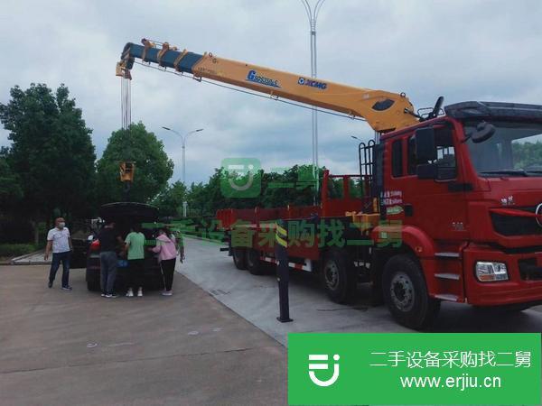 湖北出售二手陜汽濰柴前四后八隨車吊